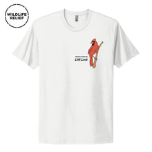 Load image into Gallery viewer, The Northern Cardinal White Tee